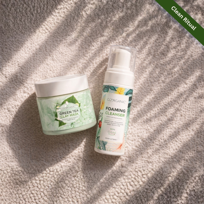 COORGANIC™ Clean Ritual Kit – Cleanser & Clay Mask Duo